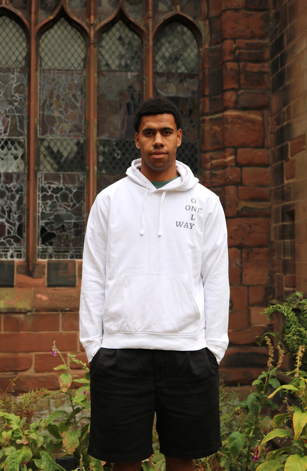 OnlyOneWay White Hoodie
