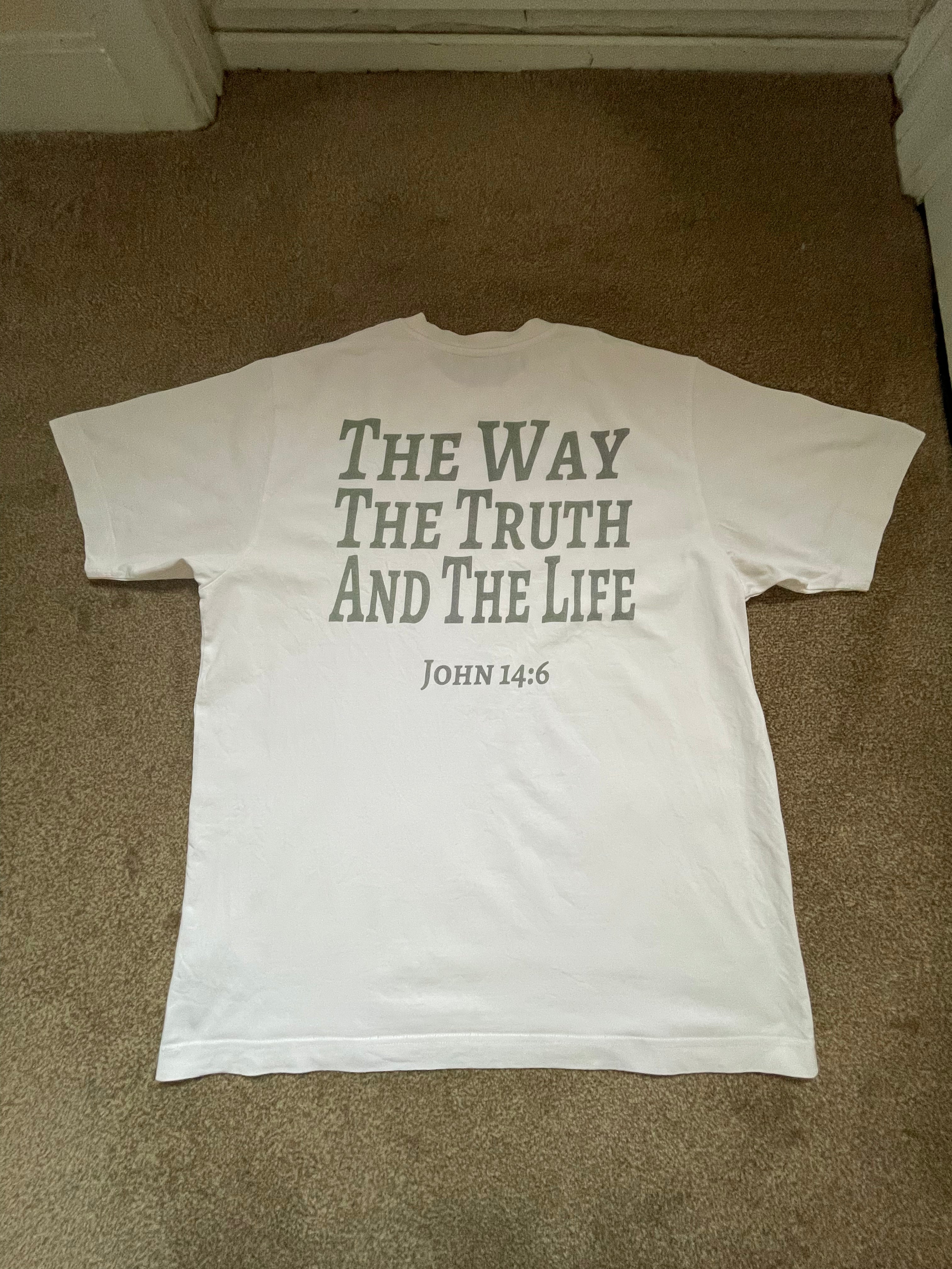 John 14:6 White Tee